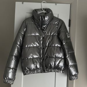 DKNY silver jacket size small